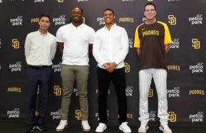 Presentan a Juan Soto y Josh Bell como jugadores de los Padres de San Diego
