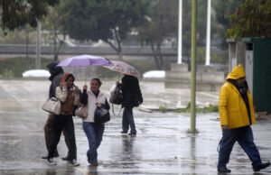 Meteorología prevé aguaceros con tronadas y ráfagas de viento