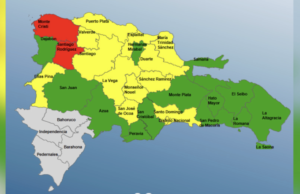 COE eleva dos provincias a alerta roja por efectos de vaguada