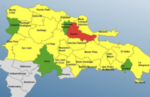 COE mantiene 27 provincias en alertas por lluvias; Duarte sigue en rojo