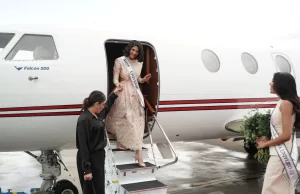 Llegada de Miss Universo 2023, Sheynnis Palacios, a República Dominicana