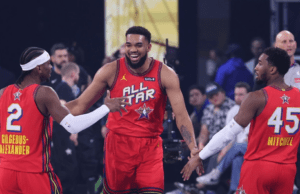 Karl-Anthony Towns hace historia en el Juego de Estrellas de la NBA