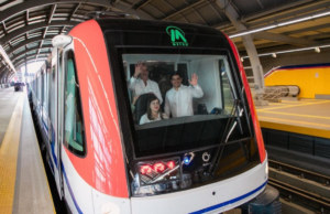 Presidente Abinader pone en marcha Línea 2C del Metro de Santo Domingo